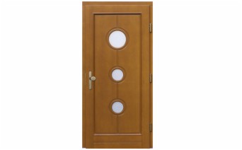 drzwi zewnętrzne drewniane, model drzwi Monika