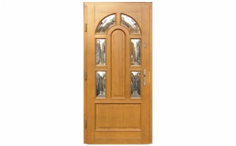 drzwi zewnętrzne drewniane, model drzwi Justyna 6