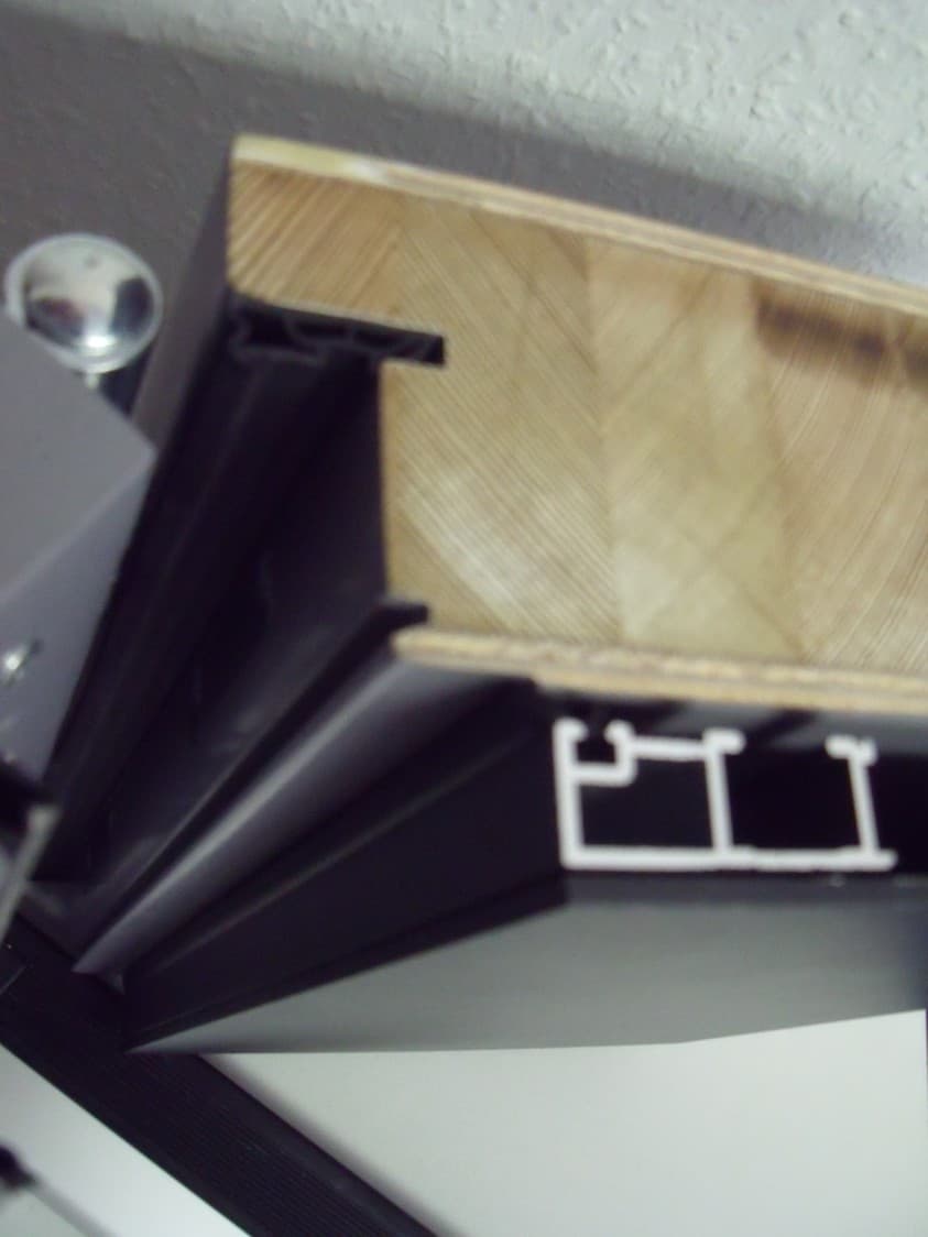 Drzwi drewniane z nakładką aluminiową LUPOL - model 1