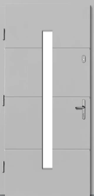 Drzwi drewniane zewnętrzne LUPOL, model DW-10