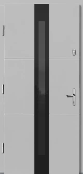 Drzwi drewniane zewnętrzne LUPOL, model DW-24