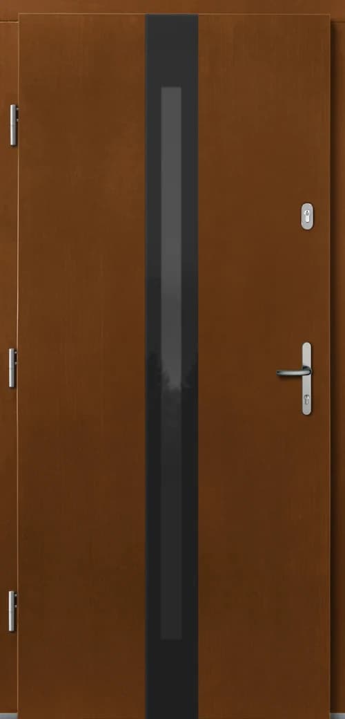 Drzwi drewniane zewnętrzne LUPOL, model DW-43